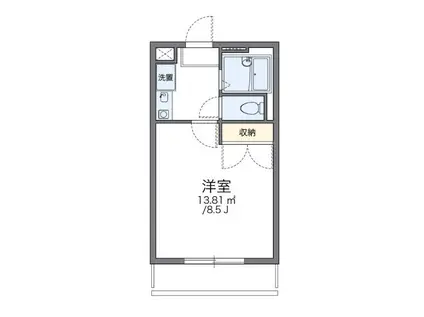 レオパレス藤(1K/2階)の間取り写真