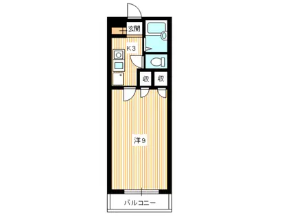 アーバン21(1K/2階)の間取り写真