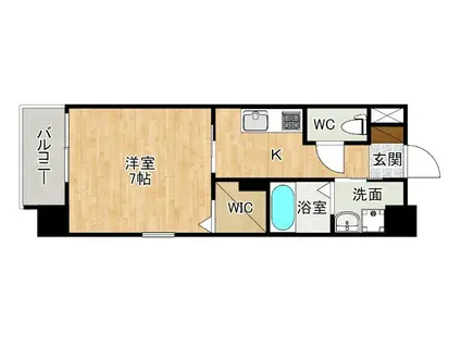 SUN RICH S・T(1K/2階)の間取り写真