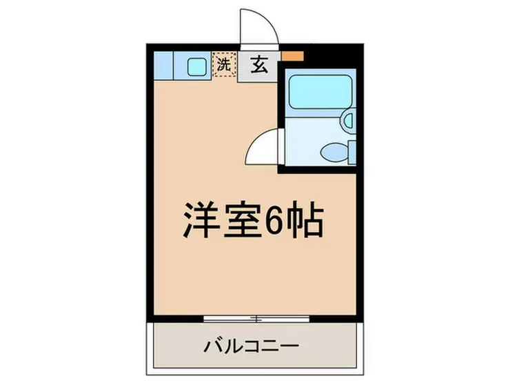 フラットえびす 3階階 間取り