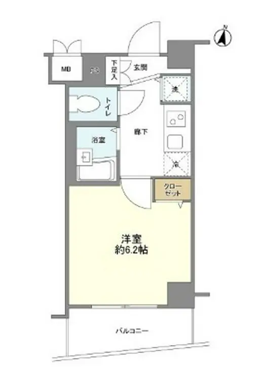 メインステージ南麻布II 2階階 間取り