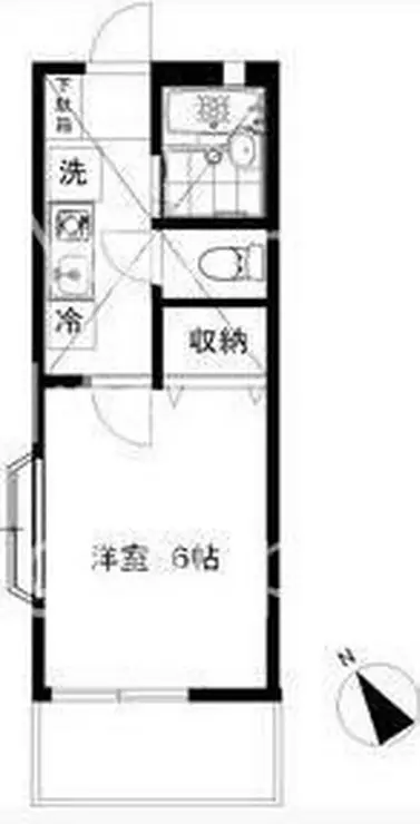 サンカレッジ六会 1階階 間取り