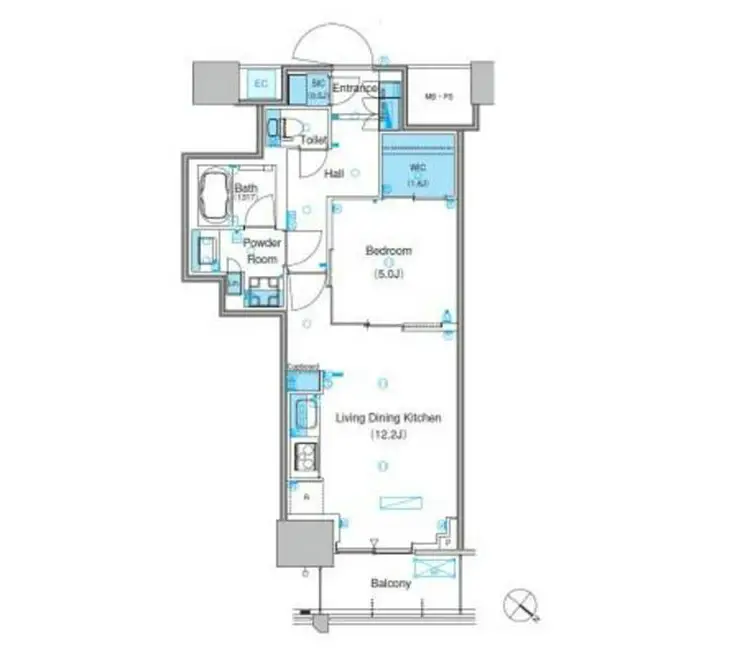 パークアクシス豊洲キャナル 9階階 間取り