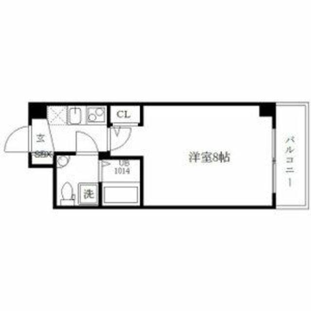 SEST新大阪(1K/7階)の間取り写真