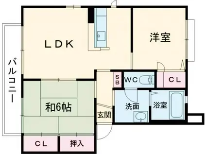 プラン・ソレイユ(2LDK/2階)の間取り写真