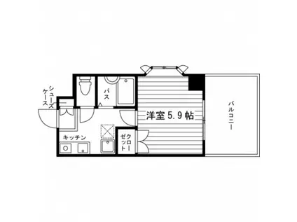 セントアトラス(1K/2階)の間取り写真