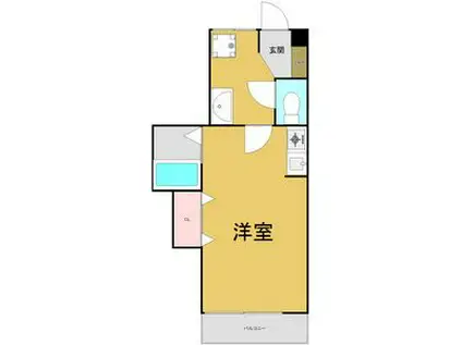 サンシティ庄内(ワンルーム/6階)の間取り写真