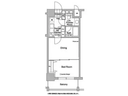 コンフォリア駒澤(1LDK/3階)の間取り写真