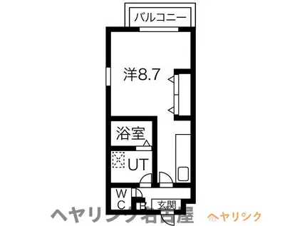 トロワ浄心(ワンルーム/2階)の間取り写真
