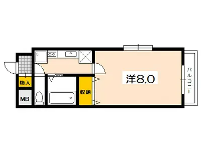 田中興産第11ビル(1K/3階)の間取り写真