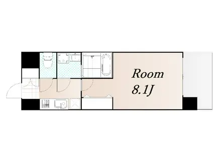 アドバンス新大阪V(1K/3階)の間取り写真