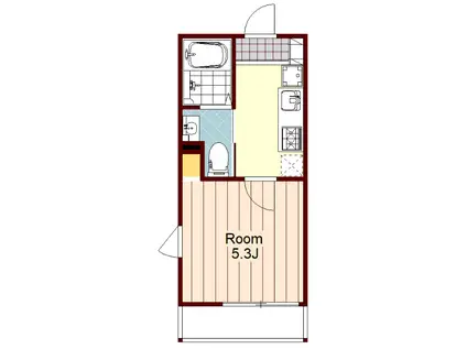 セレソひばりヶ丘(1K/2階)の間取り写真