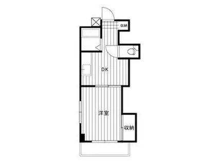 メゾン杉山V(1K/2階)の間取り写真