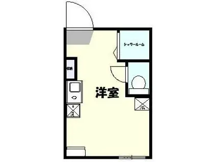 JLBグランエクリュ高円寺II(ワンルーム/1階)の間取り写真