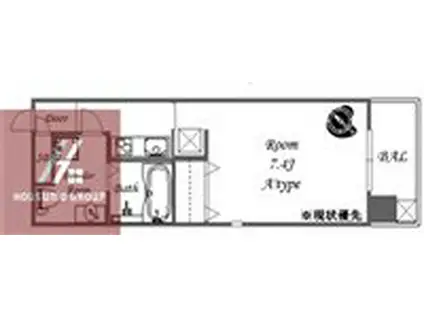 CASSIA TSUKAMOTO(1K/6階)の間取り写真