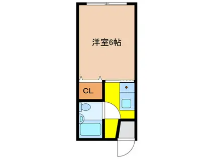 グリーンハイツ縄田(1K/1階)の間取り写真