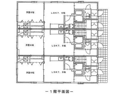カリーネ愛宕(1LDK/2階)の間取り写真