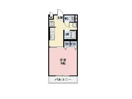 SURPLUS I FULL HOUSE(1K/1階)の間取り写真