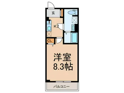 シーズリンクス新代田(1K/3階)の間取り写真