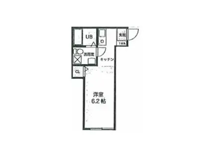 フェリーチェ本郷台(1K/1階)の間取り写真