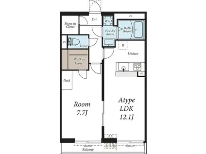PRECIOUS STAGE I(1LDK/3階)の間取り写真