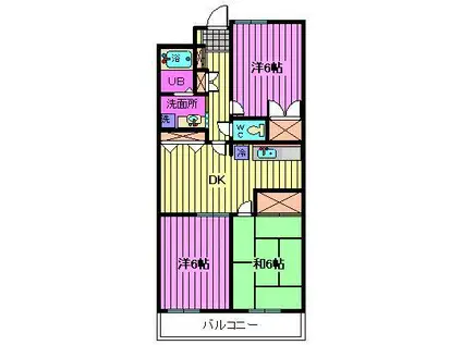 メゾン大西(3DK/1階)の間取り写真