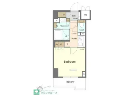 ルーブル南砂町(1K/4階)の間取り写真