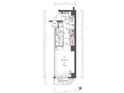 CAFE DE LAPAIX TOKYO(1K/6階)の間取り写真