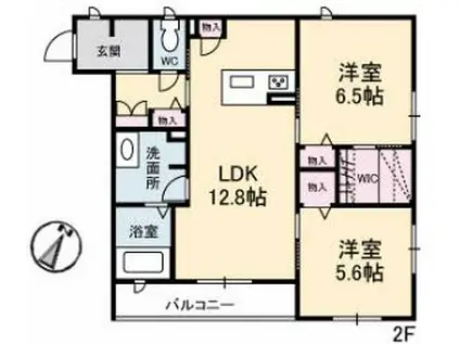 ソフィアガーデン(2LDK/3階)の間取り写真