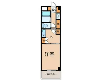 カーサベルデ(1K/3階)の間取り写真