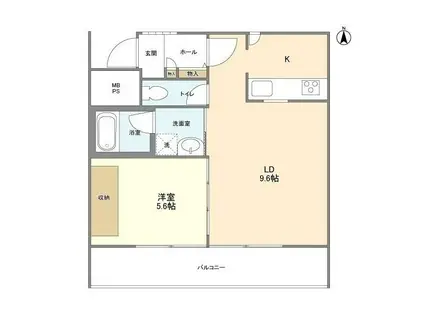 東京メトロ丸ノ内線 新中野駅 徒歩2分 3階建 築25年(1LDK/1階)の間取り写真