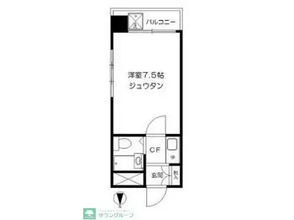 日興パレス武蔵関(1K/1階)の間取り写真