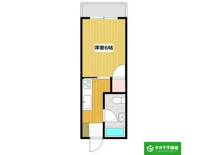 コーポ丸萬(1K/3階)の間取り写真