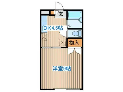 グレース貴富称(1DK/1階)の間取り写真