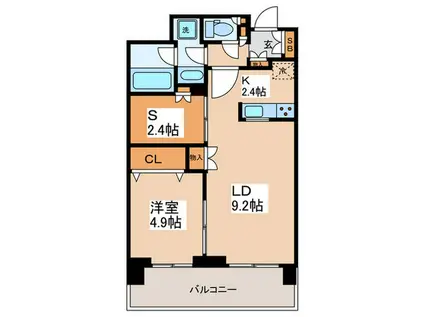 スタイリオ梶ヶ谷(1SLDK/6階)の間取り写真