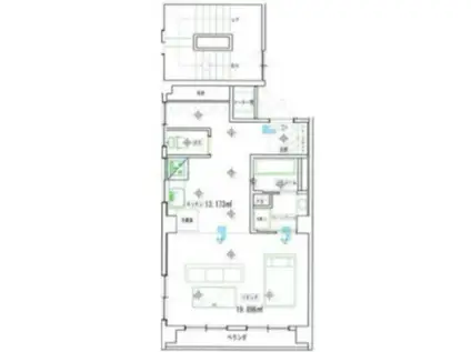 メゾンドタクト(1DK/4階)の間取り写真