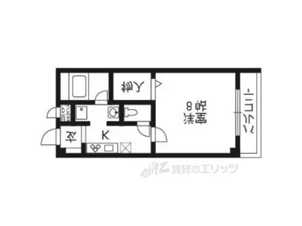 アネックス桂(1K/3階)の間取り写真