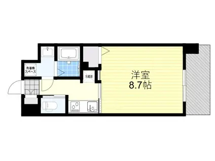 FOREST GRACE関目高殿7(1K/9階)の間取り写真