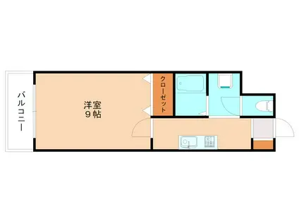 PAYSAGEASO(1K/3階)の間取り写真