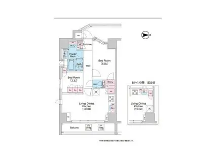 OKANOII(1K/4階)の間取り写真