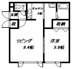 LITO(1LDK/1階)の間取り写真