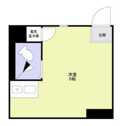 T1東日本橋(ワンルーム/2階)の間取り写真