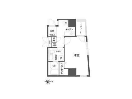 クローバーステイ秋葉原(1K/4階)の間取り写真