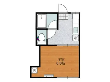 神崎ハイツ(1DK/1階)の間取り写真