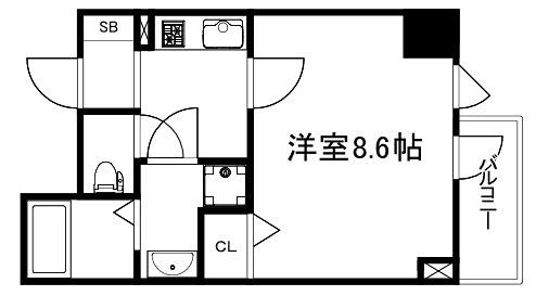 DCガーデン京都西(1K/7階)の間取り写真
