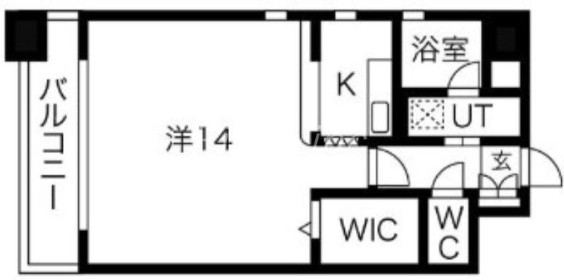 グランシャルマン新大阪(1K/4階)の間取り写真