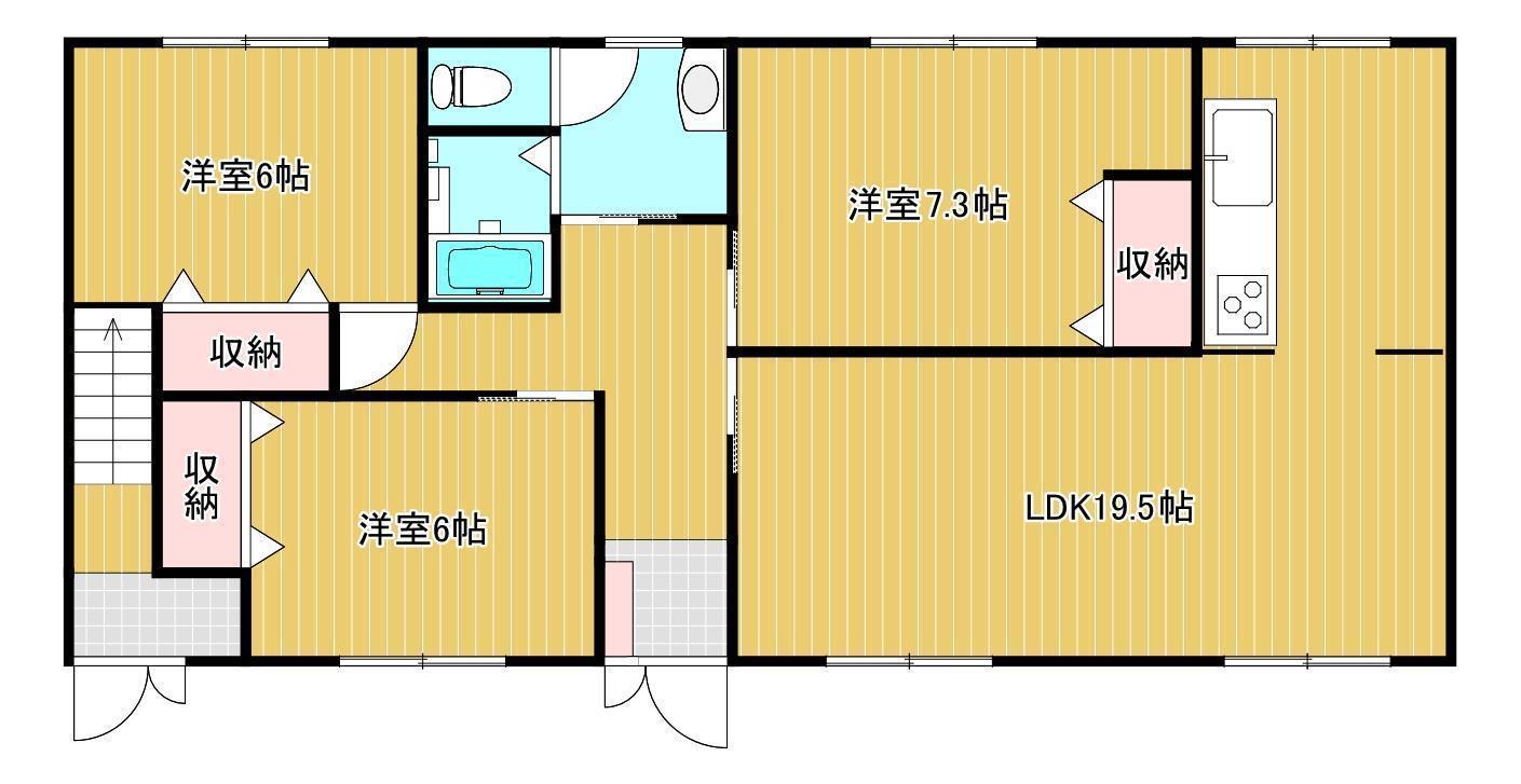 MAISON DE BRILLER(3LDK/1階)の間取り写真