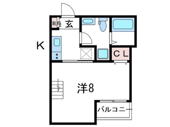 LUNA PIENA(1K/3階)の間取り写真