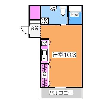 北花田町エヌエム・キャトフ(ワンルーム/3階)の間取り写真
