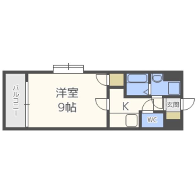 ラティーナ松香台II(1K/6階)の間取り写真